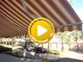 Видео - Солнцезащитный выдвижной навес Riviera (локтевая маркиза) для кафе