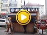 Видео - Навес от солнца и дождя для киоска / выдвижная маркиза для кафе "Aroma Kava"