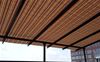 Ветроустойчивый тканевый навес от солнца и дождя для летних площадок, террас, пентхаусов и крыш Киев 3